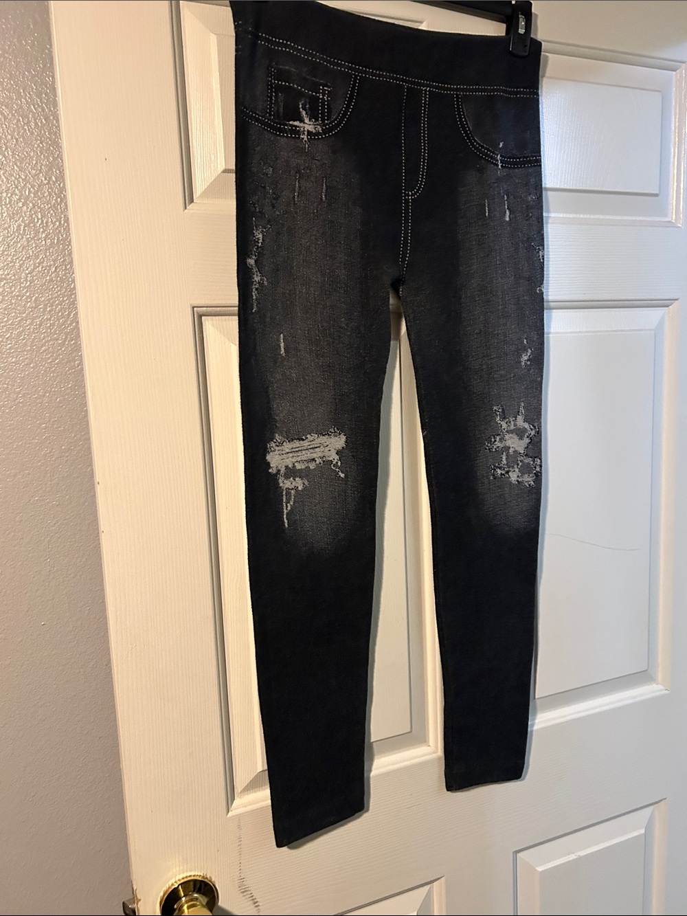 eye candy Black Distressed Jeggings